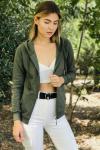 129610 Kapusonlu Fermuarli Sweat